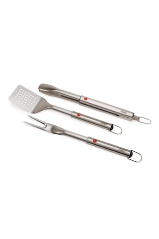 Joseph Joseph Grillout 3 Lü Paslanmaz Çelik Barbekü Spatulası, Maşa Ve Çatal Seti
