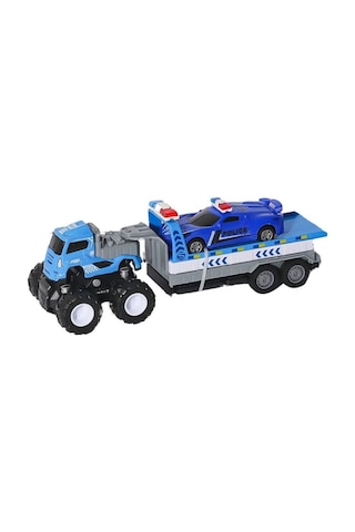 Mey İthalat Klx600-361 Sürtmeli Die Cast 4x4 Polis Arabası Taşıyıcılı -vardem