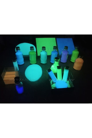 250 Gr Fosfor Tozu Karanlıkta Parlayan Fosfor Luminous Yeşil