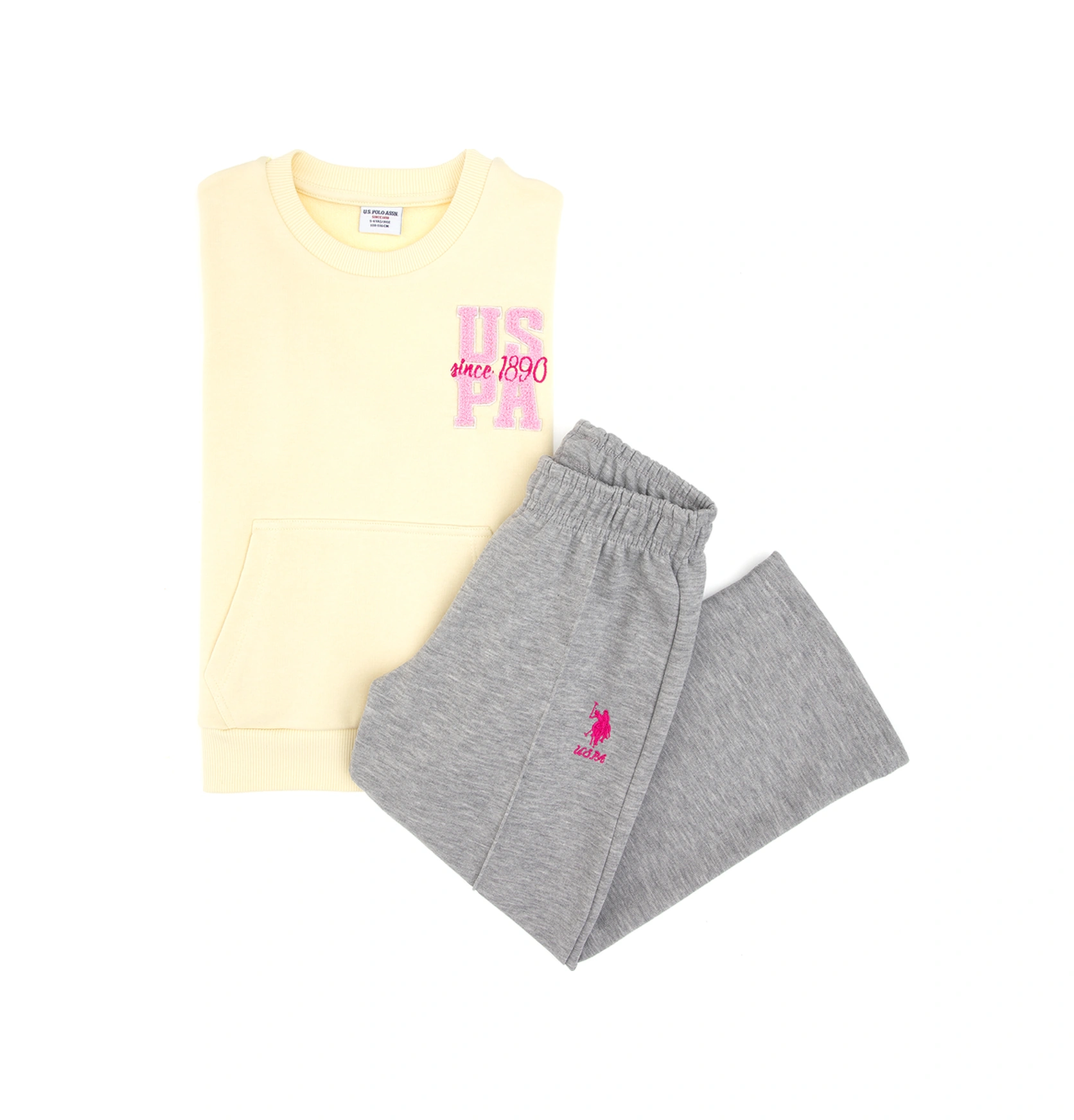 U.S. Polo Assn. Kız Çocuk Limon EşofmanTakımı 50318953-VR035