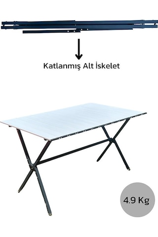 Xxl Katlanabilir Ultra Sağlam Ultra Hafif Kamp Piknik Masası