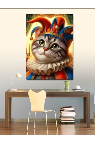 Kanvas Tablo Joker Kedi 70cmx100cm
