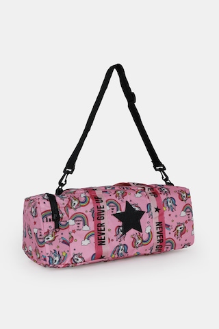 İcone Bag Çocuk Yıldız Logolu Spor Çanta, Çocuk Spor Çanta, Fermuarlı Detaylı Çocuk Spor Çanta FUŞYA - PEMBE