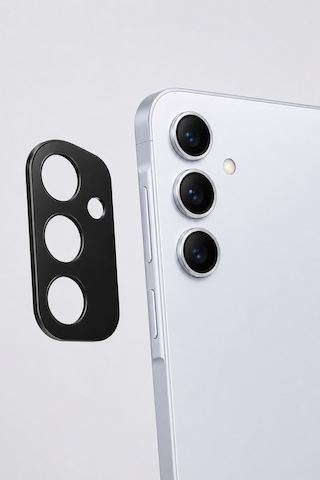 Samsung A55 Uyumlu Arka Kamera Koruyucu+ Full Ekran Koruyucu Seti Si Yah
