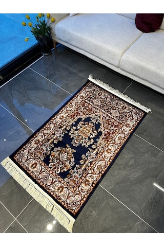 Seccade Dokuma Halı Seccade Püsküllü 80x125 Mavi