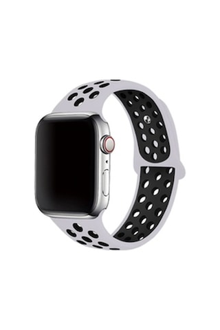 Apple Watch Uyumlu 42mm Krd-02 Silikon Kordon - Gri