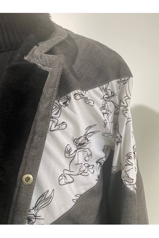 Kadın Aztek Unisex Retro Bomber Oversize Vintage Ceket Abugs4 Çok Renkli