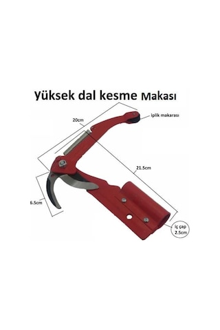 Depolife Yüksek Agaç Tepe Dal Ağaç Kesme Budama Makası Bağ Testere Seti Mekanik Bahçe Aleti Ipli