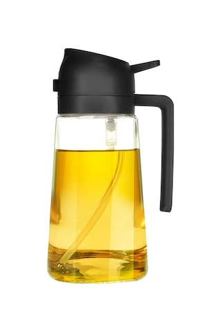 Reedark 470ml Cam Zeytinyağı Dağıtıcı, Sprey Ve Dökme Fonksiyonu, Otomatik Açma Özelliği, Modern Mutfak Gereci Zeytin Yeşili Diğer