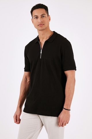 Buratti Pamuklu Regular Fit Fermuarlı Erkek Polo Yaka T Shirt 5902738 Siyah