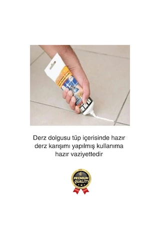 Profesyonel Kolay Kullanıma Hazır Zemin Duvar Onarma Gaga Uçlu Tüp Fayans Arası Derz Dolgu Kahve
