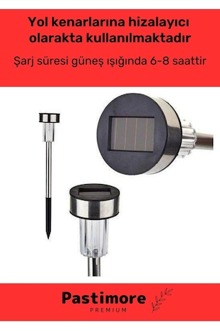 Kablosuz Su Geçirmez Dayanıklı Şık Solar Güneş Enerjili Bahçe Lambası Plastik Saplama 30cm 5 Adet