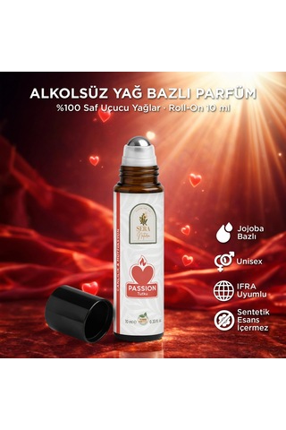 Passion Tutku Yağ Bazlı Parfüm Roll-on 10 Ml Çiçek - Meyve