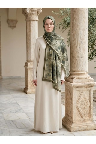 Camellia Scarfs Frosted Bloom Müslin Şal Çağla - Doğal Ve Ferah Stil