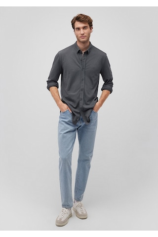 Mavi - Antrasit Örme Gömlek 0211092-71598 Antrasit