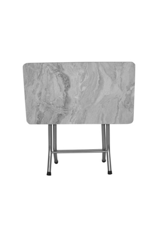 Beyaz Mermer Desenli Katlanabilir Masa Diğer