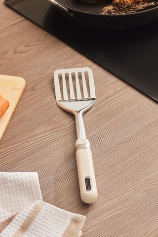 Karaca Mastermaid Oluklu Spatula Krem