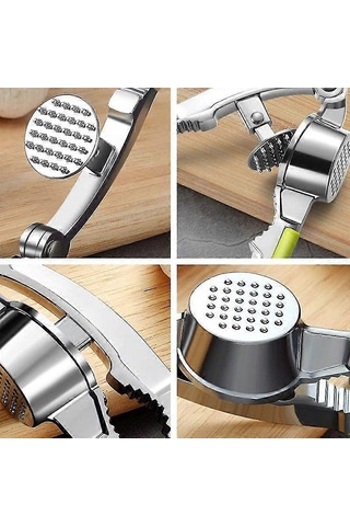 Sarımsak Presi Kırıcı Sıkacağı Pres Çinko Alaşımlı Zencefil Kırıcı Mutfak Aletleri Aletler Siyah