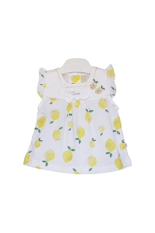S-Mall Caramell Bebek Takımı - 3 Lü - Tkk6178 - Lemon - Beyaz