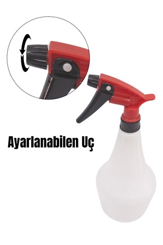 Kimyasal Dayanıklı Sprey Şişe 1 Lt Kırmızı Sıvı Püskürtme 4 Adet