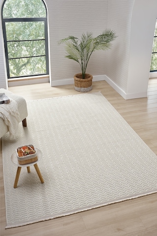 Loopy Krem Halı Salon Oturma Odası Çocuk Odası Yatak Odası Halısı 621 Krem