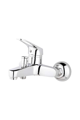 Asur Banyo Bataryası Çift Girişli 40'lık Pirinç Lüx, Modern Ve Şık KROM
