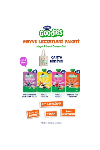 Hero Goodies Karma Meyve Püresi Paketi 12 Adet Deneme Seti
