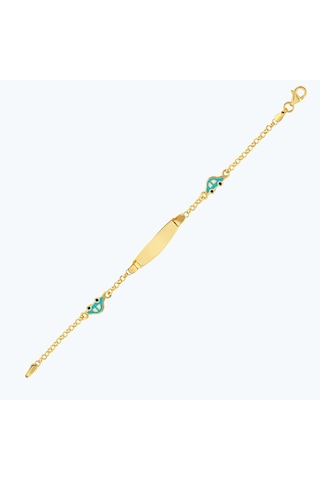 Altınbaş 22 Ayar Altın Çocuk Araba Künye Bjrbl0011-25925 Renkli