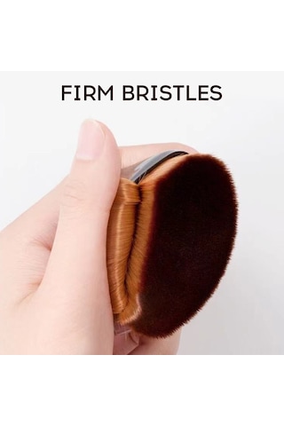 Yifomall Yumuşak Kıllı Elmas Şekilli Fondöten Fırçası - Hızlı Makyaj İçin Kapaklı