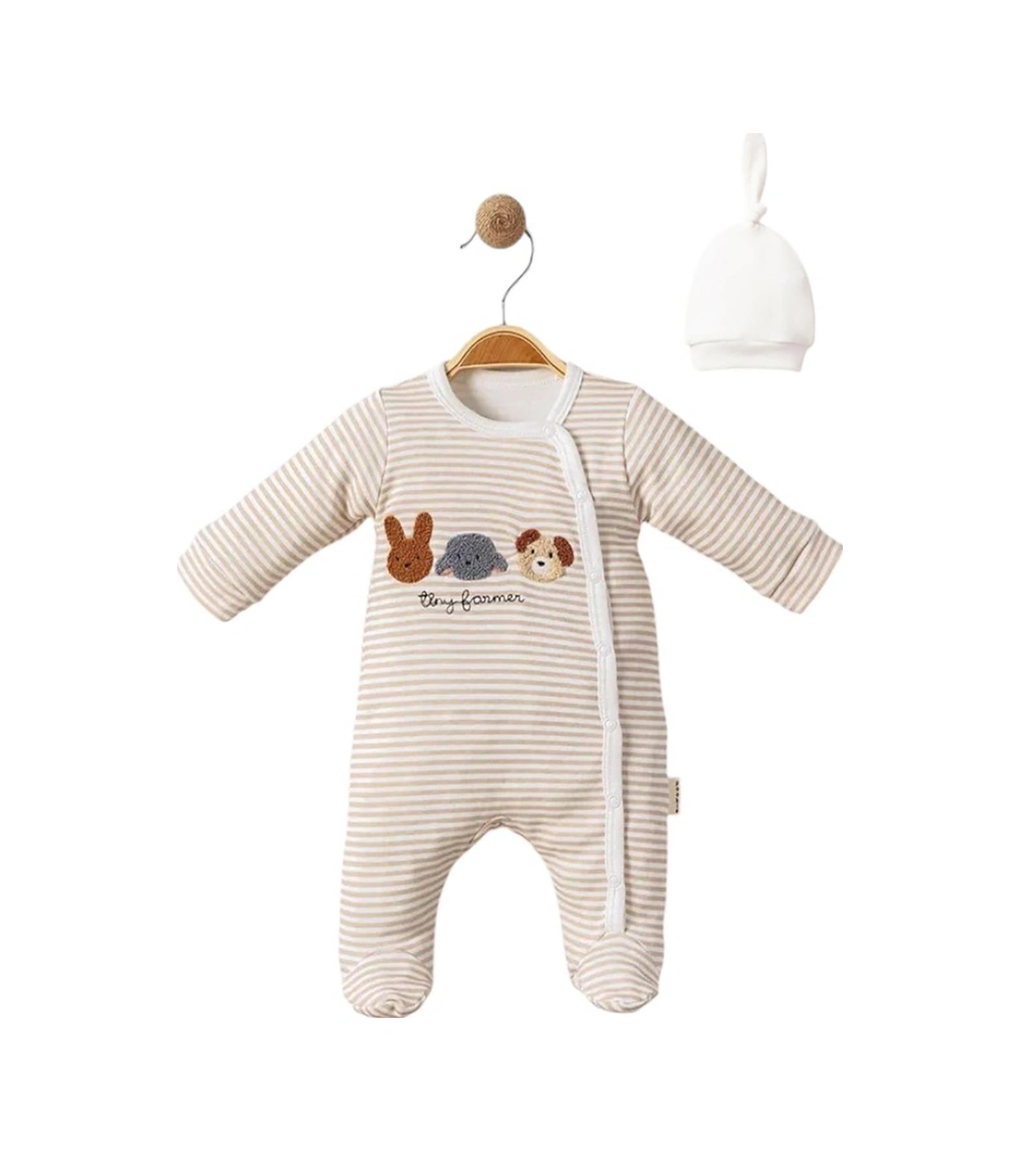 Celira Kahve 3 Ay,6 Ay,9 Ay, Erkek Kız Bebek Tulum Kahverengi