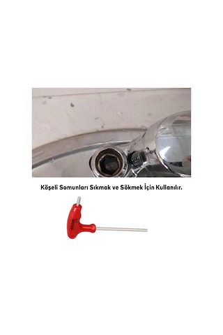 Eltos Allen Alyan 2 Uçlu T Tipi Anahtar Altıgen Köşeli Somun Vida Sıkma Sökme 5 Mm Eta005