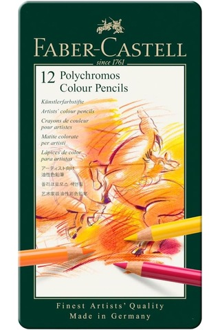 Faber-castell Polychromos Kuru Boya Kalemi, 12 Renk Diğer