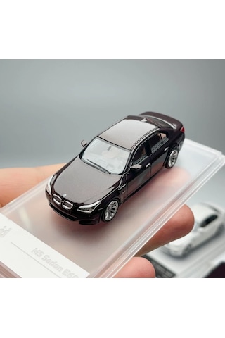King Model Bmw M5 E60 Brown Kahverengi 1/64 Pleksi