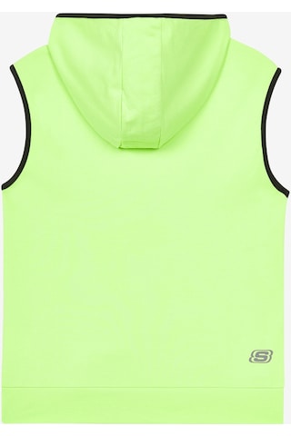 Skechers Lightweight Fleece Two Yarn B Sleeveless Hoodie Sweatshirt Büyük Erkek Çocuk Neon Yeşil Sweatshirt Sk241119-302