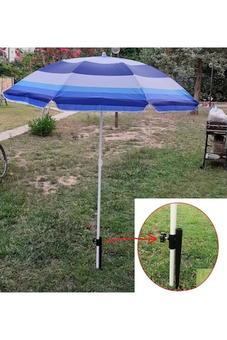 Depolife Plaj Deniz Bahçe Balkon Piknik Kamp Şemsiyesi Sabitleme Kazıklı