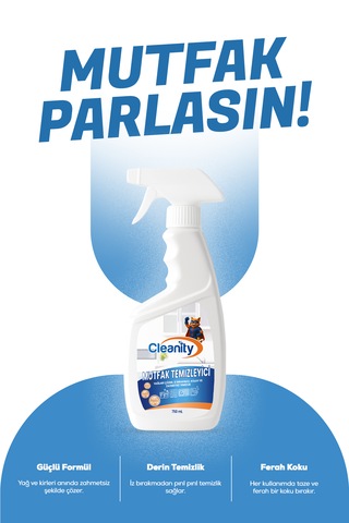 Mutfak Temizleyici 750 Ml Yağ Çözücü, İz Bırakmaz, Hızlı Etkili Temizlik Tekli