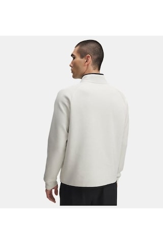 Under Armour Unstoppable Flc Half Zip Erkek Sweatshirt-33323 beyaz