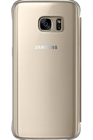 Galaxy S7 İle Uyumlu Clear View Cover Kılıf Altın Ef-zg930cfegww Gold