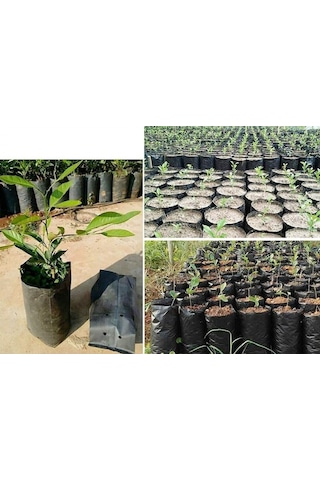 Fidan Poşeti 20 adet 15x28 cm Fidan Torbası Fide Poşeti Fide Torbası Fide Fidan Yetiştirme Poşet