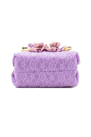 Siyah Kadın Yaz Taşınabilir Bez Çanta Tatlı Dantel Çiçek Küçük Çanta Fermuarlı Cep Telefonu Çantası Siyah