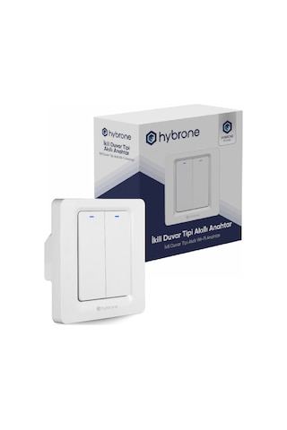 Hybrone Duvar Tipi İkili Akıllı Anahtar