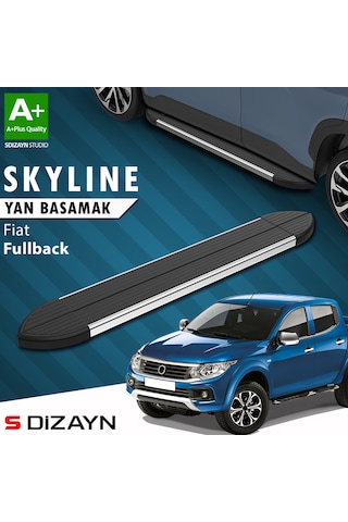 S-dizayn Fiat Fullback Skyline Krom Yan Basamak 193 Cm 2016-2019 A+ Kalite