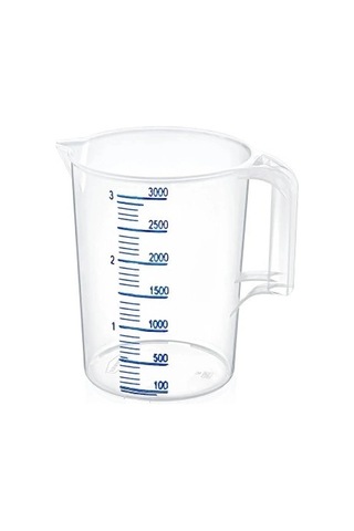 Özel Üretim Mutfak Gereci Şeffaf 3000 Ml 3 Litre Multi Ölçü Kabı Diğer