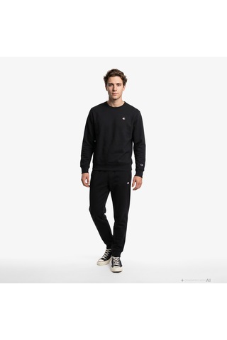 Champion Crewneck Erkek Siyah Sweatshirt 223075 2800282