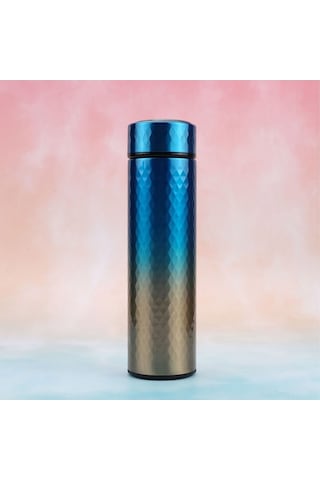 Pazly Paslanmaz Çelik Elmas Termos 500ml - Uzun Süre Sıcak Tutar, Kaymaz Taban, Dayanıklı