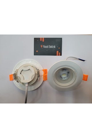 Seldur 5 Watt Cob Ledli Beyaz Kasa Beyaz Işık Spot 2 Li Paket