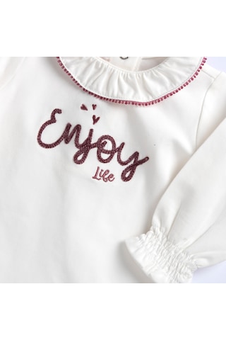 Chicco İşlemeli Tişört 09100777000000 000030 Beyaz