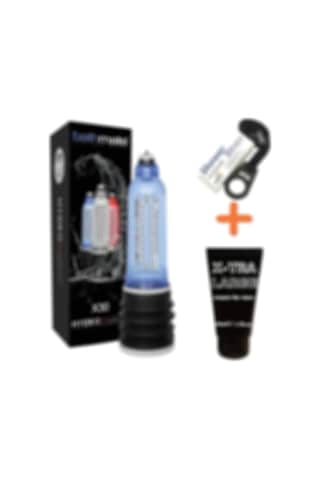 Truva Shop Bathmate Hydromax X30 Mavi Penis Pompası +X-Tra Large Penis Kremi