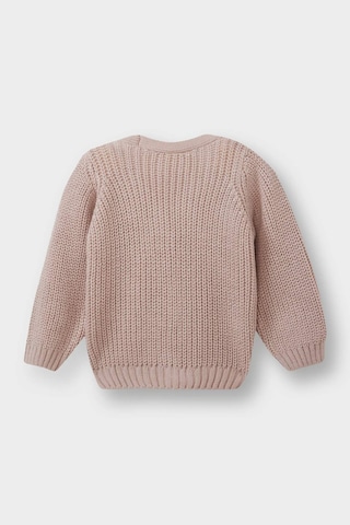 Defacto Kız Bebek V Yaka Düğmeli Hırka A4081a525aubr476 Bordo