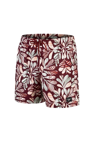 Speedo Print Leis Erkek Şort Mayo Bordo
